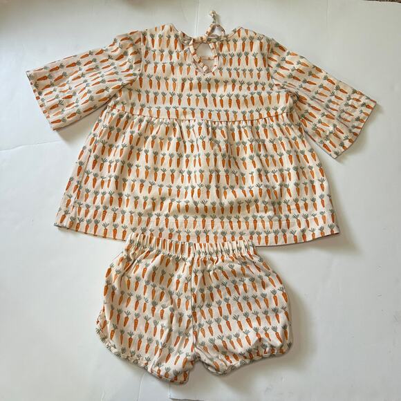 Alice + Ames The Bloom Set in Carrots Set 6Y - Picture 5 of 5